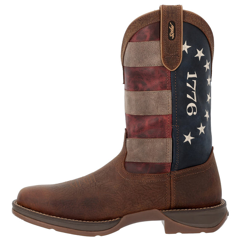 Durango Boots Men's Rebel American 250th Briar Pitstop Vamp 11in Top