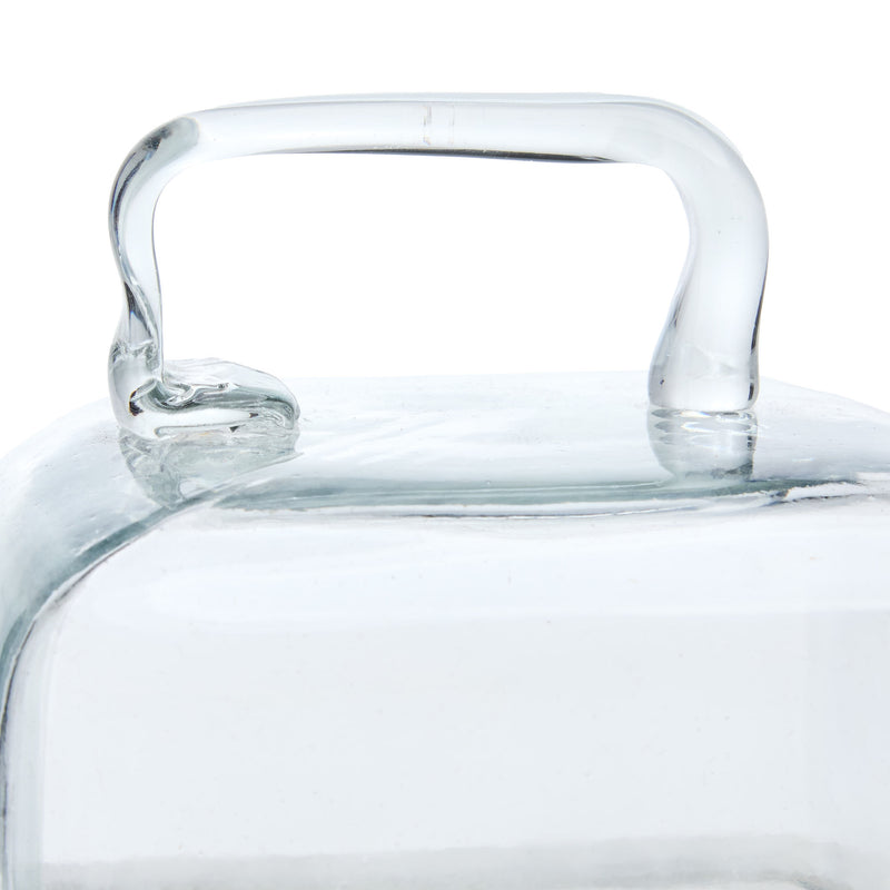 Creative Co-Op Glass Cloche with Marble Base