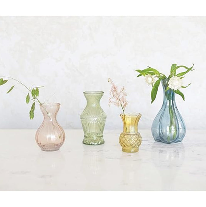 Creative Co-Op Assorted Debossed Glass Vase