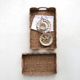 Creative Co-Op Small Braided Bankuan Tray