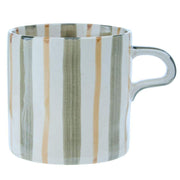 Creative Co-Op Green Stripe 16 oz. Mug