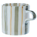 Creative Co-Op Green Stripe 16 oz. Mug