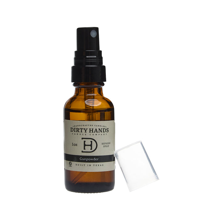 Dirty Hands Candle Company Gunpowder Refresh Spray