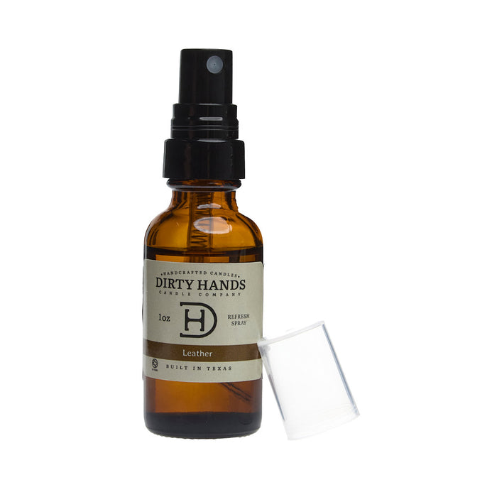 Dirty Hands Candle Company Leather Refresh Spray