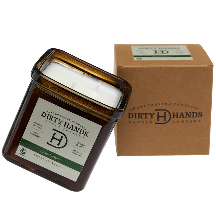 Dirty Hands Candle Company Cactus Blossom Square Candle
