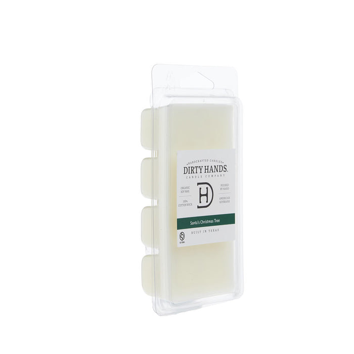 Dirty Hands Candle Company 4oz Santa Christmas Tree Wax Melt