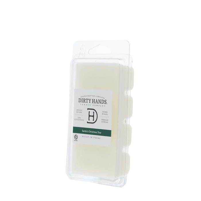 Dirty Hands Candle Company 4oz Santa Christmas Tree Wax Melt