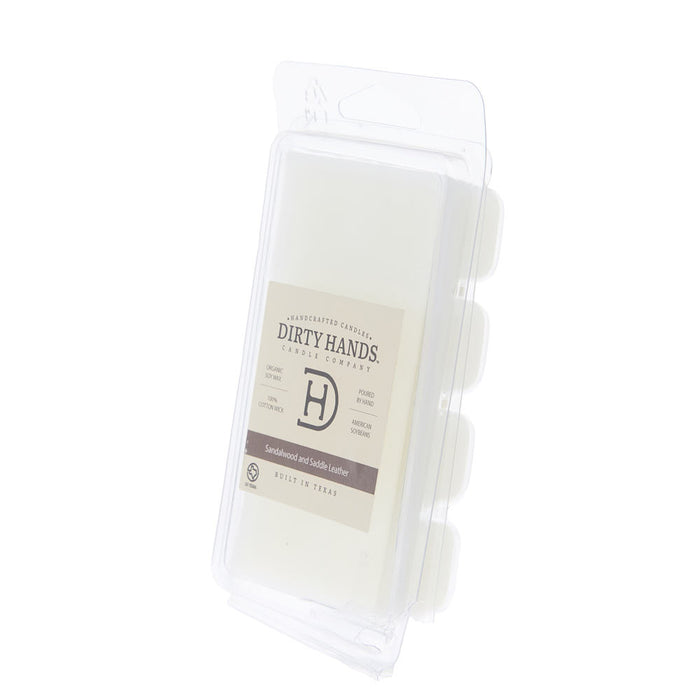 Dirty Hands Candle Company 4oz Sandalwood/Saddle Leather Melt