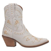 Dingo 1969 Women's Primrose White Snip Toe 7in. Bootie
