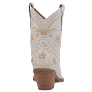 Dingo 1969 Women's Primrose White Snip Toe 7in. Bootie