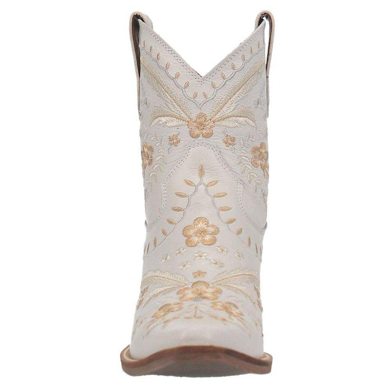 Dingo 1969 Women's Primrose White Snip Toe 7in. Bootie
