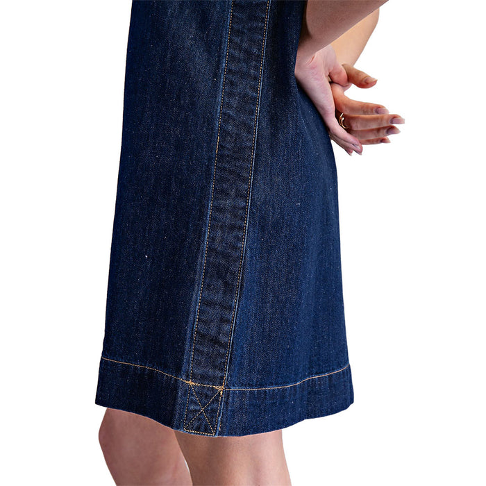 Ee Some Women's Dark Denim Sleeveless Dress