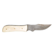 Western Fashion Damascus Mini Bone Handle Knife w/Sheath