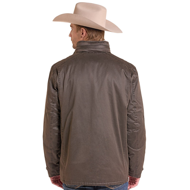 Panhandle Men's Chocolate Norwich Waxed Jacket