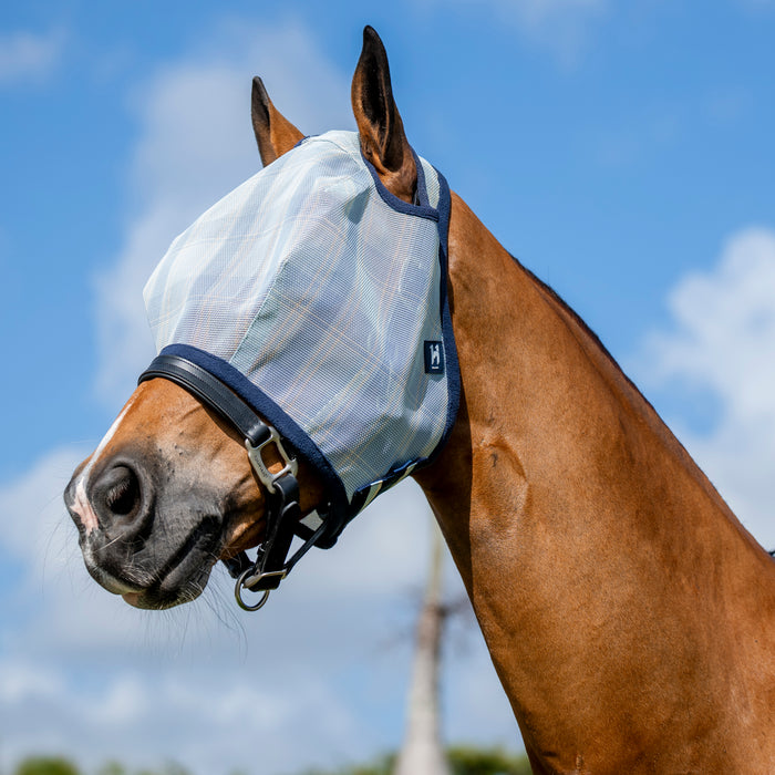 Horseware Ireland Newmarket Witney and Navy No Ears Horse Fly Mask