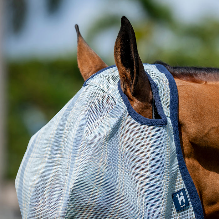 Horseware Ireland Newmarket Witney and Navy No Ears Horse Fly Mask