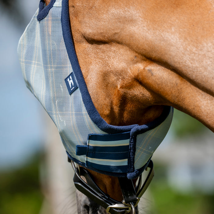 Horseware Ireland Newmarket Witney and Navy No Ears Horse Fly Mask