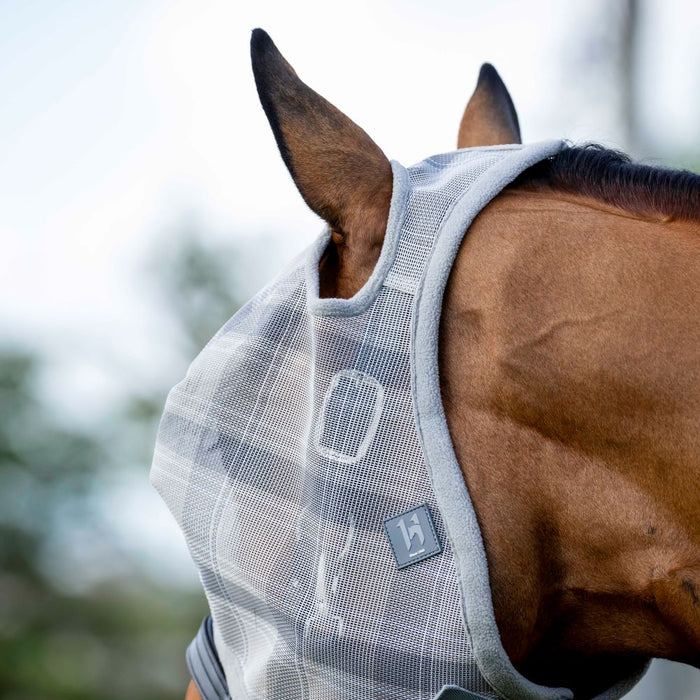 Horseware Ireland Newmarket Witney and Charcoal No Ears Horse Fly Mask