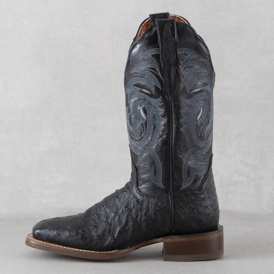 Dan Post Kylo Black Full Quill Ostrich Boots