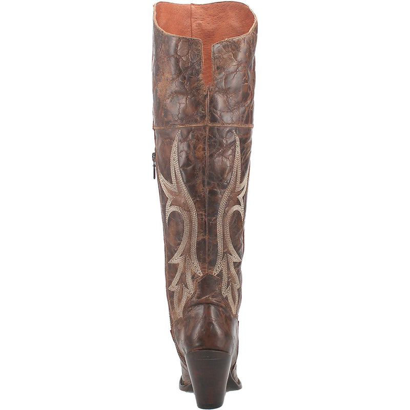 Dan Post Women's Tan Jilted Knee High Boots