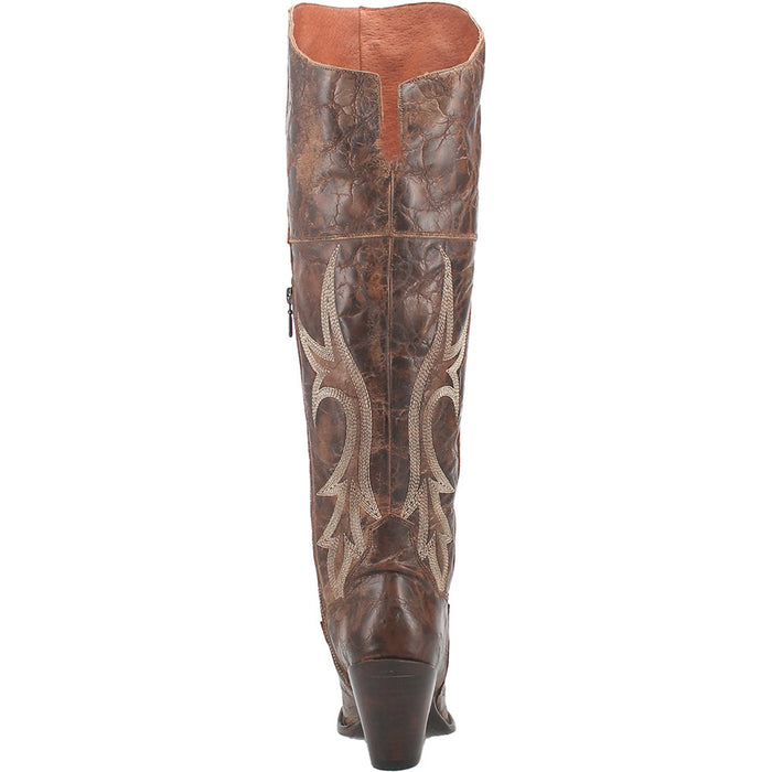 Dan Post Women's Tan Jilted Knee High Boots