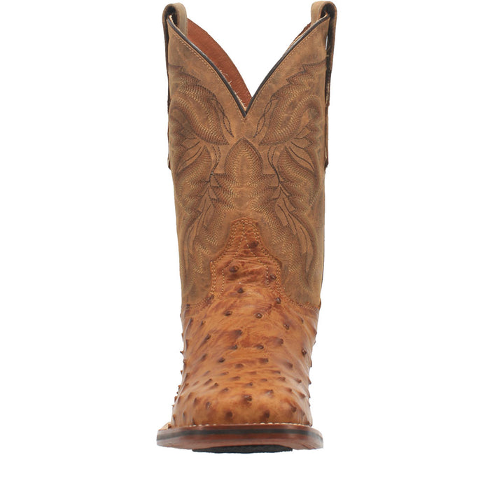 Dan Post Men's Alamosa Saddle Tan Full Quill Ostrich Boots