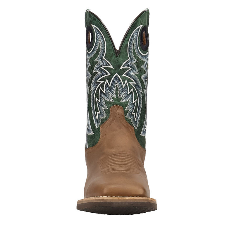 Dan Post Men's Royston Tan Vamp 11in Green Top