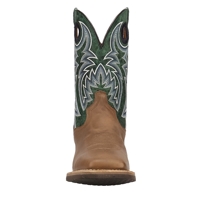 Dan Post Men's Royston Tan Vamp 11in Green Top