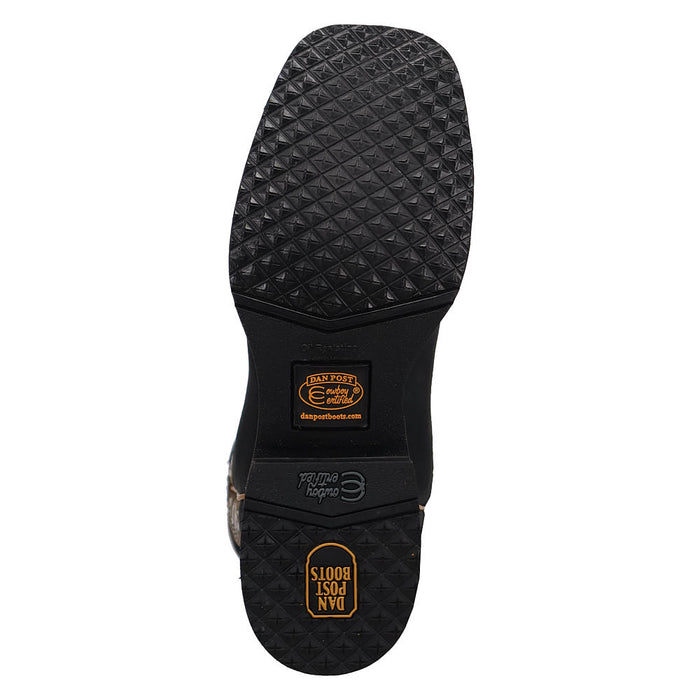 Dan Post Men's Royston Black Vamp 11in Tan Top