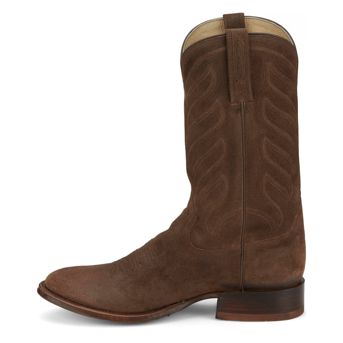 Tony Lama Men`s Leado Taupe Suede 12in Suede Top