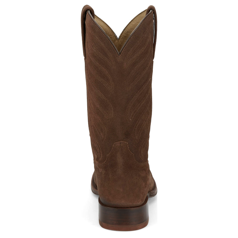Tony Lama Men`s Leado Taupe Suede 12in Suede Top