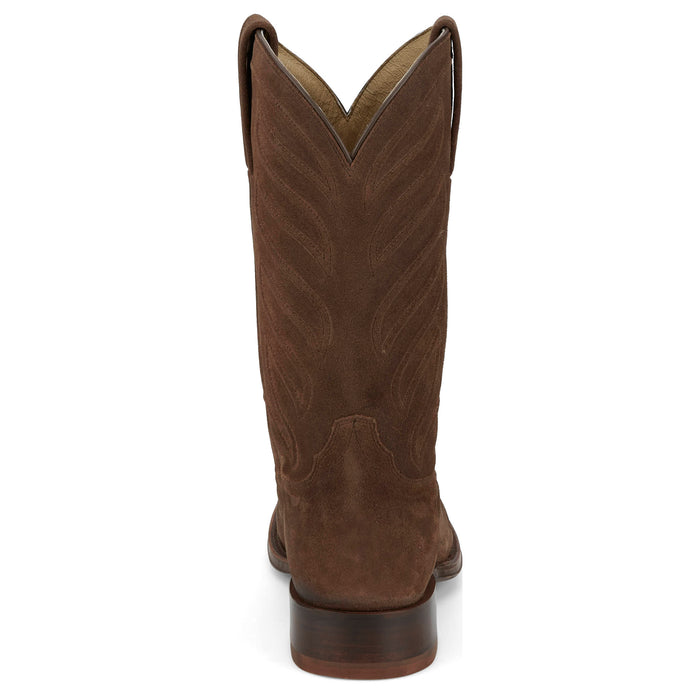 Tony Lama Men`s Leado Taupe Suede 12in Suede Top