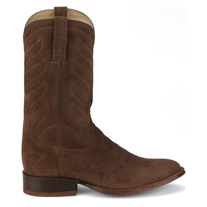 Tony Lama Men`s Leado Taupe Suede 12in Suede Top