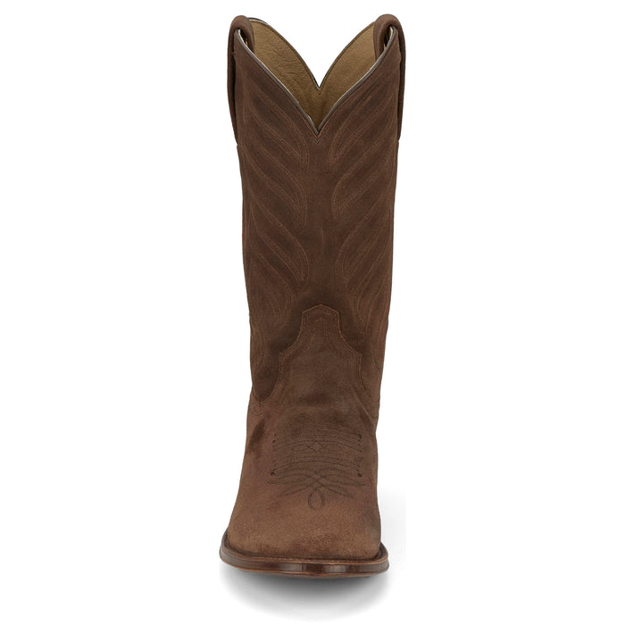 Tony Lama Men`s Leado Taupe Suede 12in Suede Top
