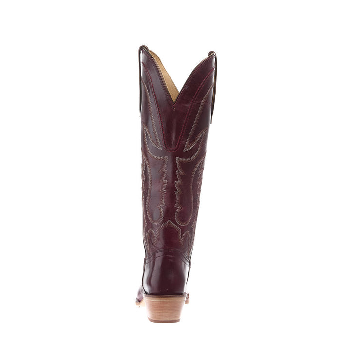 Tony Lama Women's Burgundy Goat 15In Burgundy Goat Top Boot