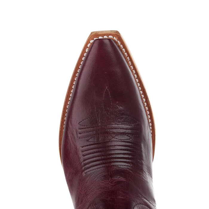 Tony Lama Women's Burgundy Goat 15In Burgundy Goat Top Boot
