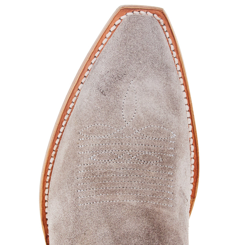 Tony Lama Women`s Ash Suede Vamp 15In Ash Suede Top Boot