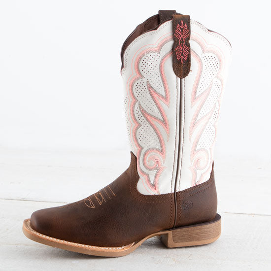 Durango Women's Lady Rebel Pro 12in Shaft Trail Brown/White Boot