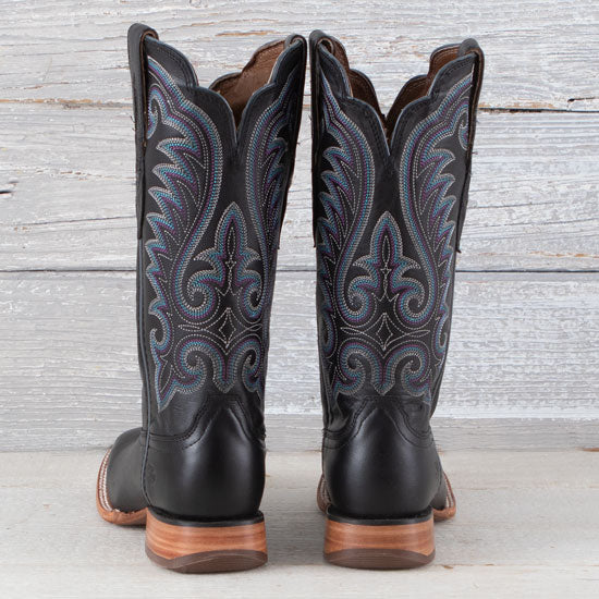 Durango Boots Women's Arena Pro Black Mulberry Vamp 13 In Black Top Cowgirl Boot