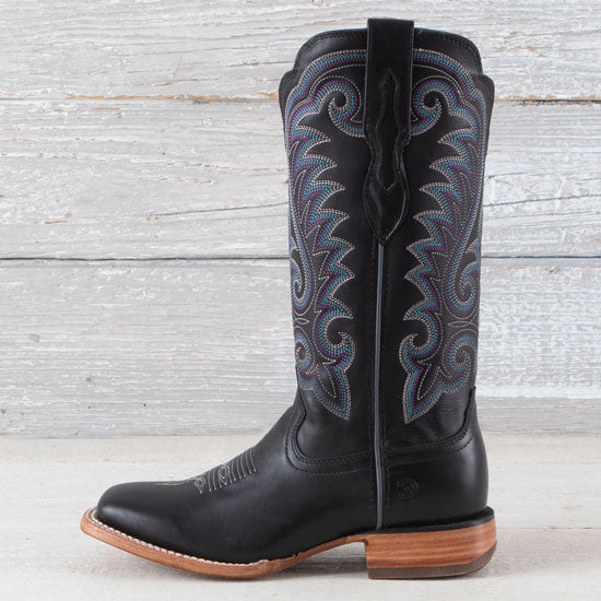 Durango Boots Women's Arena Pro Black Mulberry Vamp 13 In Black Top Cowgirl Boot