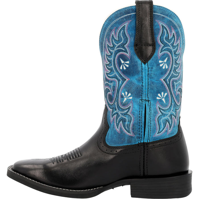 Durango Boots Women's Shyloh Black Onyx Vamp 10in Blue Daze Top