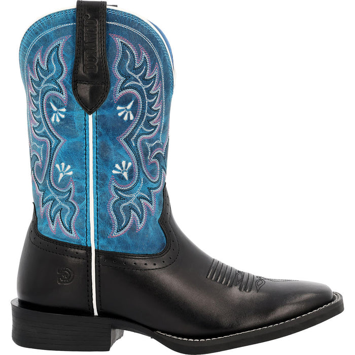Durango Boots Women's Shyloh Black Onyx Vamp 10in Blue Daze Top