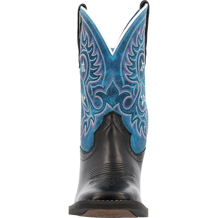 Durango Boots Women's Shyloh Black Onyx Vamp 10in Blue Daze Top