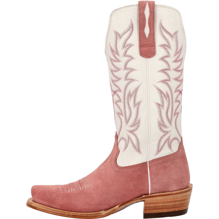 Durango Boots Women's Arena Pro Elite Rose Blush Roughout Vamp 13in Cloud Top