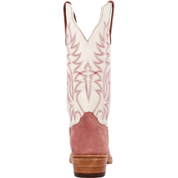 Durango Boots Women's Arena Pro Elite Rose Blush Roughout Vamp 13in Cloud Top