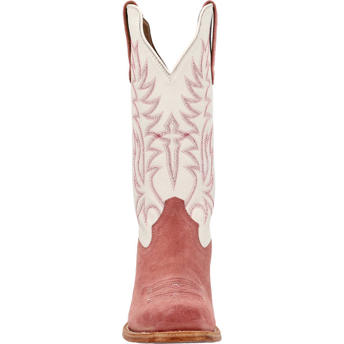 Durango Boots Women's Arena Pro Elite Rose Blush Roughout Vamp 13in Cloud Top