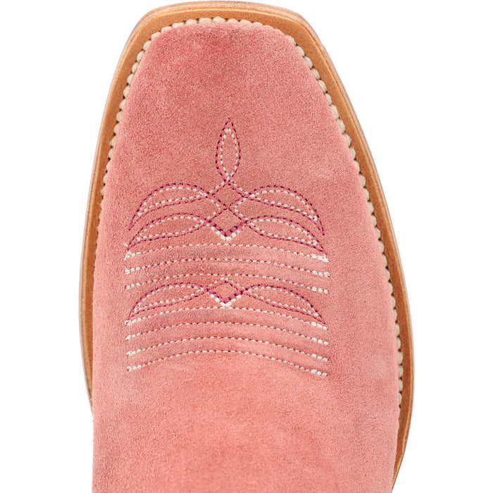 Durango Boots Women's Arena Pro Elite Rose Blush Roughout Vamp 13in Cloud Top