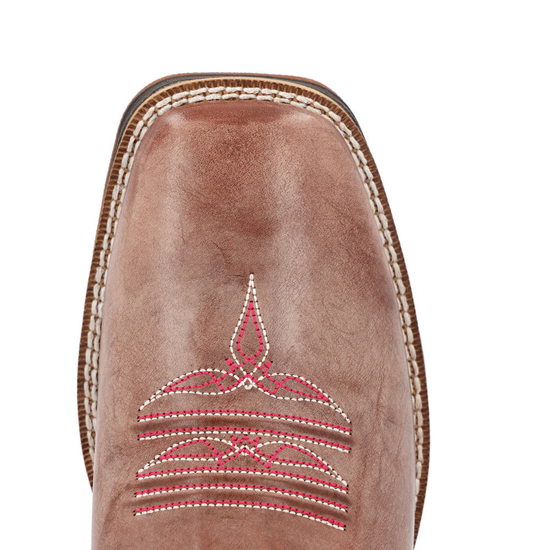 Durango Boots Women`s Burnished Chesnut Vamp 10In Rose Top Boot
