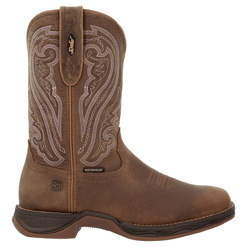 Durango Boots Women's Lady Rebel Ultra Lite Filly Brown Vamp 10in Matching Top Boot
