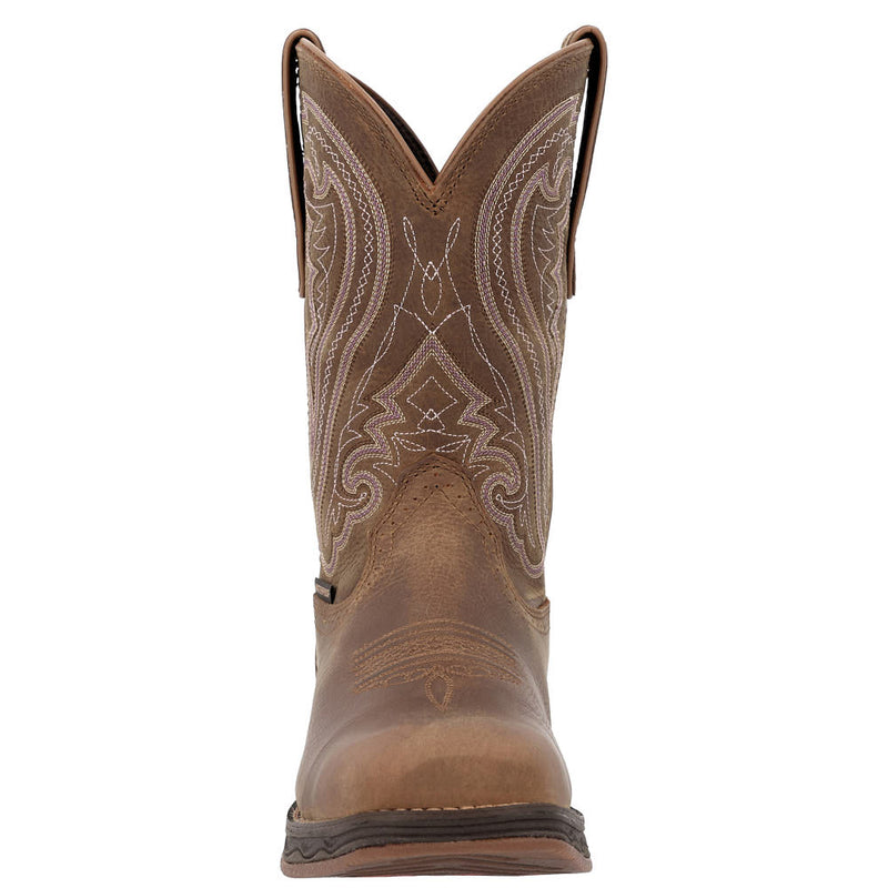 Durango Boots Women's Lady Rebel Ultra Lite Filly Brown Vamp 10in Matching Top Boot